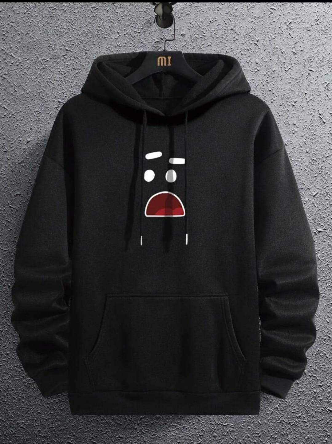 Mens Fleece Printed Hoodie