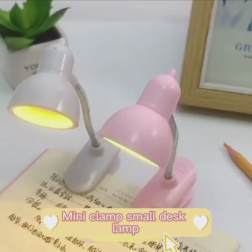 Mini Book Light With Clip Portable Led Reading Lamp Travel Bedroom Night Light Night (random Color)